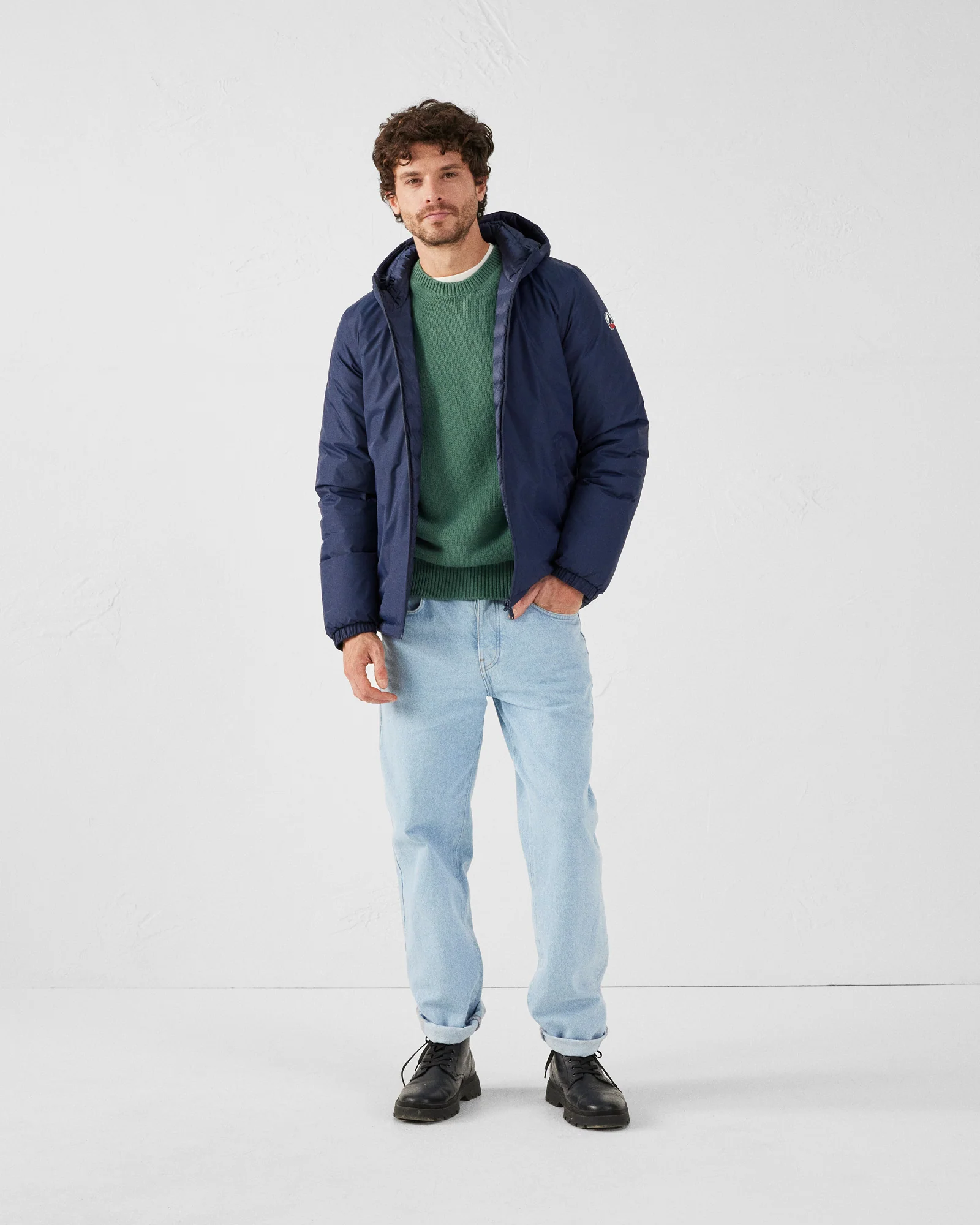 Doudoune réversible à capuche Marine Bergen 2.0